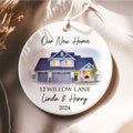 Custom House Address Christmas Ornament, Couples New Home Ornament CX01-3 - Kindlytoys