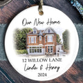 Custom House Address Christmas Ornament, Couples New Home Ornament CX01-3 - Kindlytoys