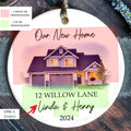 Custom House Address Christmas Ornament, Couples New Home Ornament CX01-3 - Kindlytoys