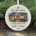Custom House Address Christmas Ornament, Couples New Home Ornament CX01-3 - Kindlytoys