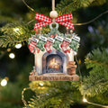 Custom Pet Family Christmas Ornaments, Flat Acrylic Family Ornament With Pets CF265 - Kindlytoys