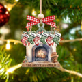 Custom Pet Family Christmas Ornaments, Flat Acrylic Family Ornament With Pets CF265 - Kindlytoys