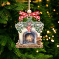 Custom Pet Family Christmas Ornaments, Flat Acrylic Family Ornament With Pets CF265 - Kindlytoys