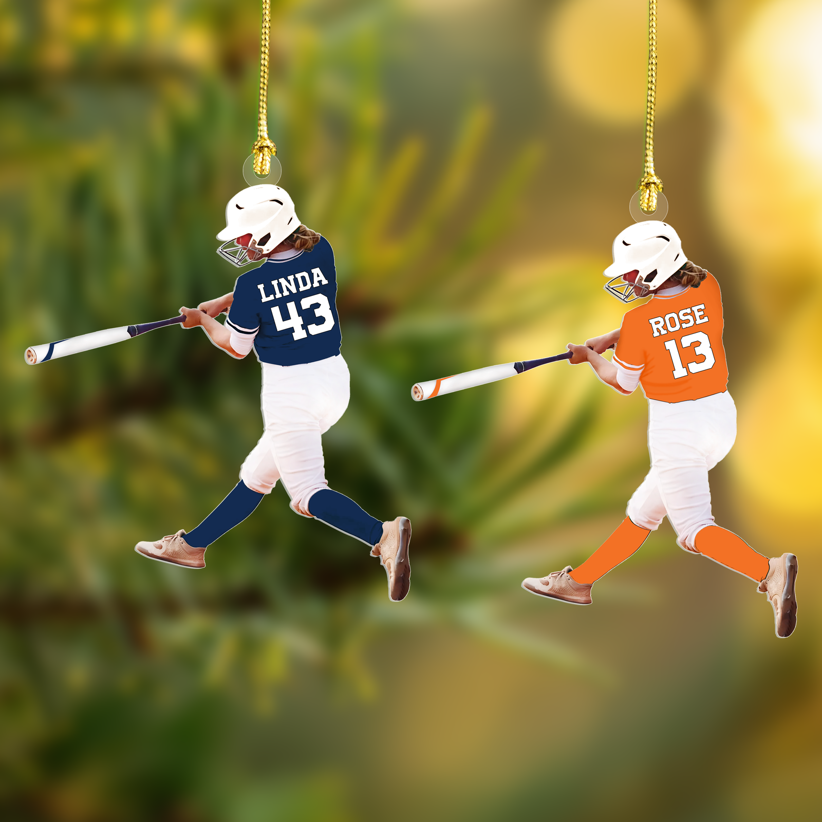 Custom Softball Acrylic Ornament, Personalized Softball, Baseball Ornament CF435 - Kindlytoys