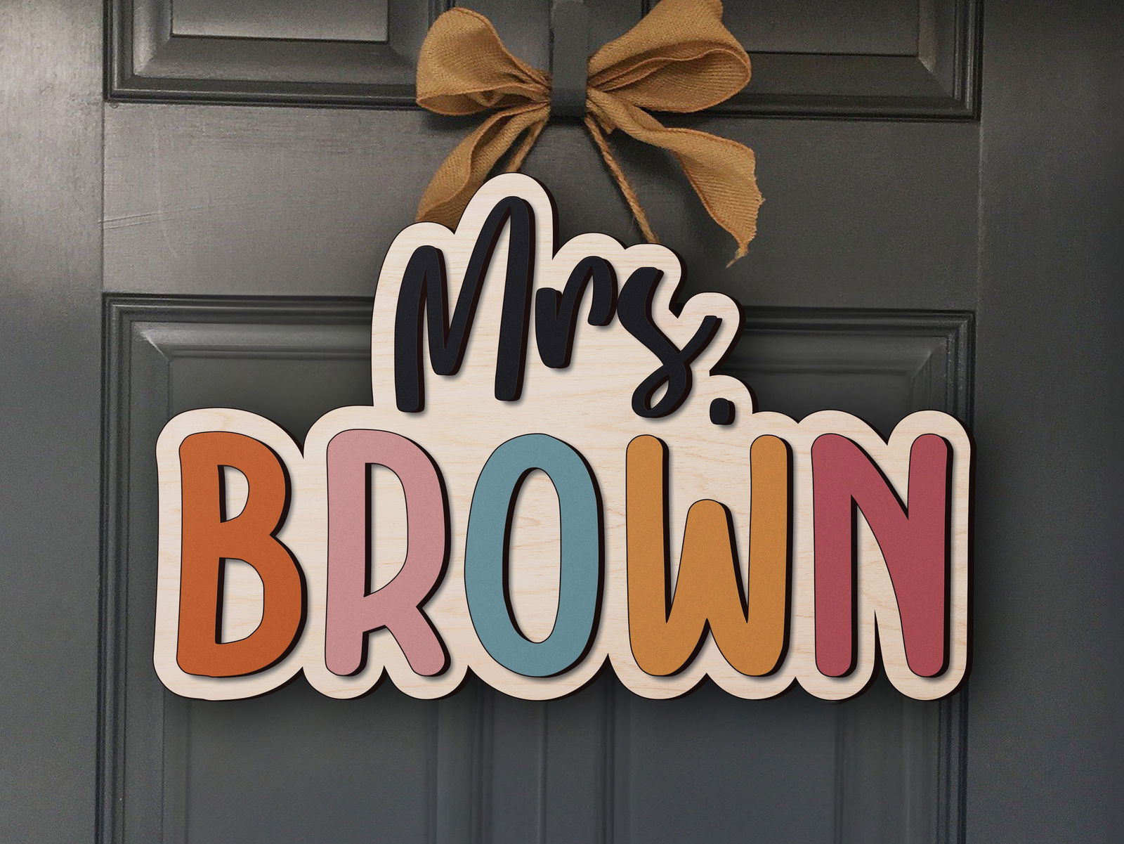 Custom Teacher Door Sign For Classroom DT01 - Kindlytoys
