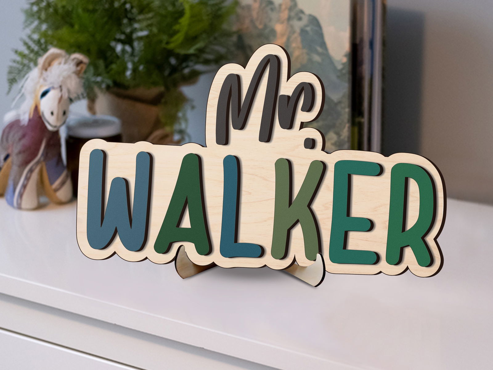 Custom Teacher Door Sign For Classroom DT01 - Kindlytoys