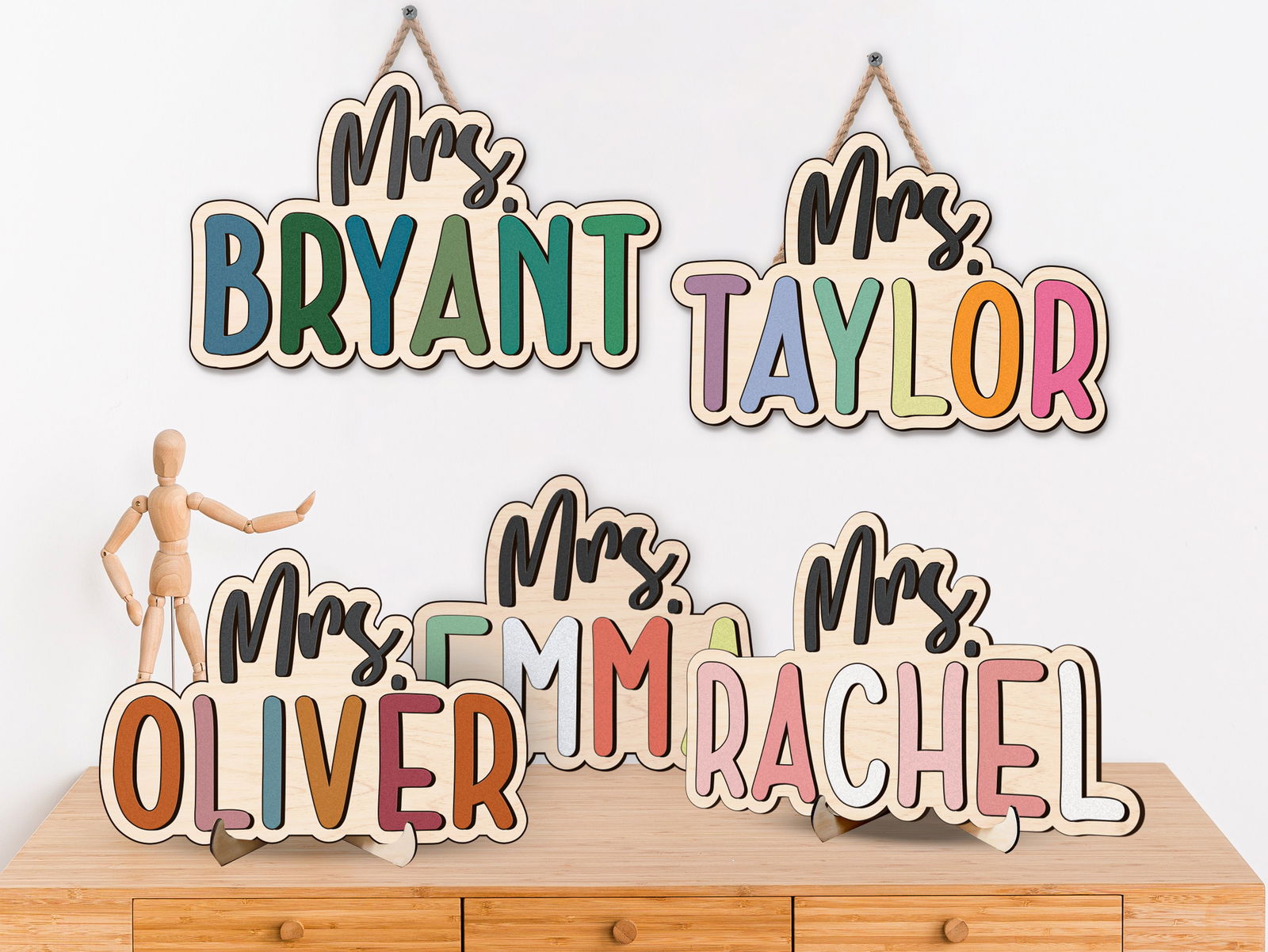 Custom Teacher Door Sign For Classroom DT01 - Kindlytoys