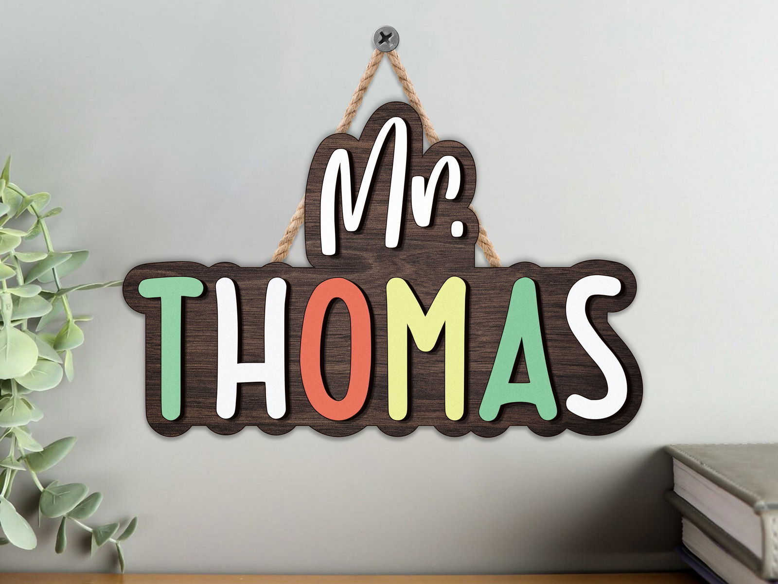 Custom Teacher Door Sign For Classroom DT01 - Kindlytoys