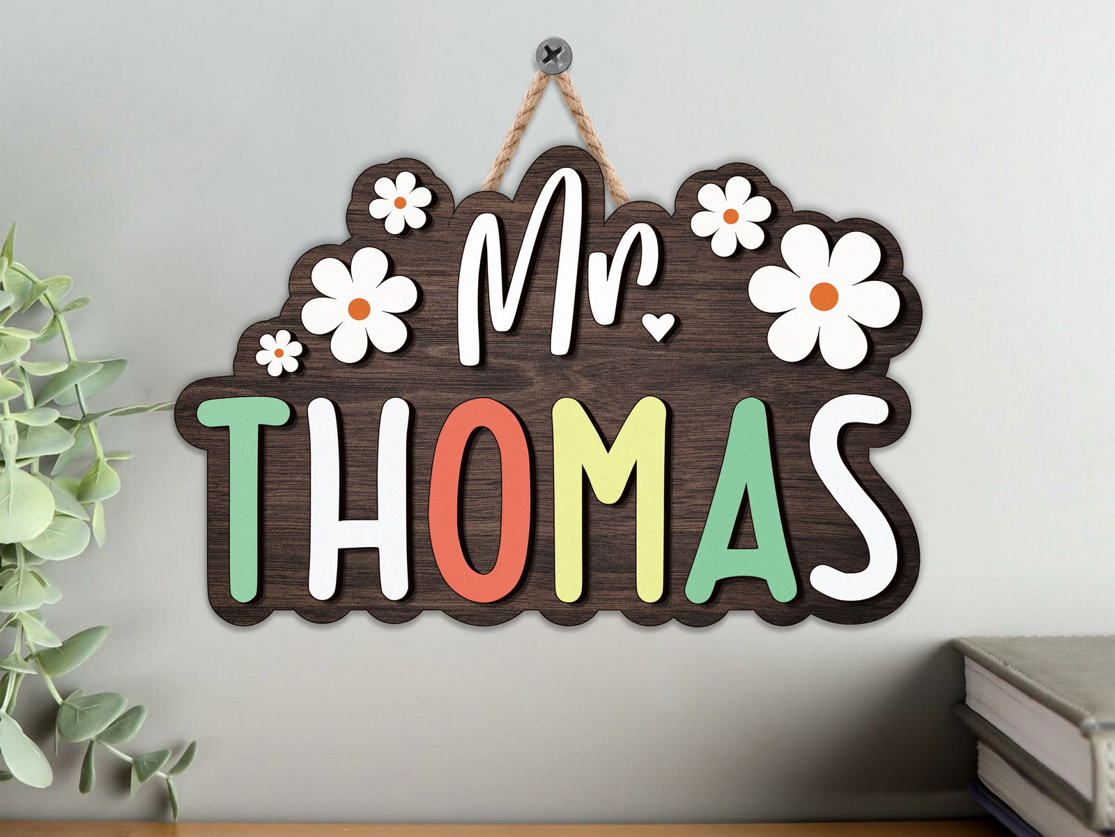 Custom Teacher Door Sign For Classroom DT04 - Kindlytoys