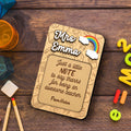 Custom Teacher Sticky Note Holder, Personalized Gift for Teacher, Teacher Appreciation Gift, Sticky Note Pad Holder SN08 - Kindlytoys