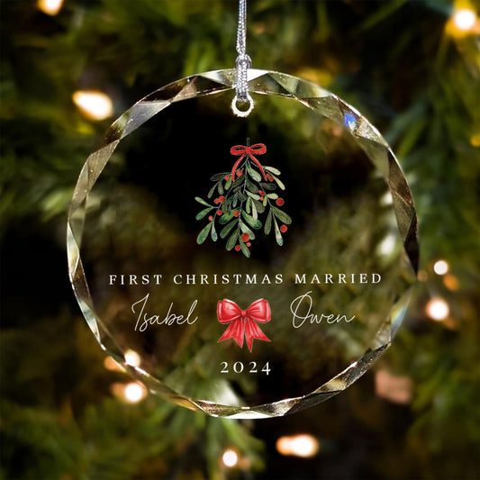 Custom Wedding Christmas Ornament, Custom Location Map Wedding Ornament, Married Ornament, Wedding Ornament, Personalized Ornament Wedding GX05-16 - Kindlytoys