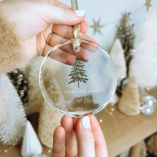 Custom Wedding Christmas Tree Ornament, Custom Location Map Wedding Ornament, Married Ornament, Wedding Ornament, Personalized Ornament Wedding GX05-17 - Kindlytoys