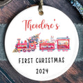 Customized Ceramic Baby Christmas Ornament, Personalized First Christmas Baby Ornament Gift, Holiday Keepsake Ornament, First Christmas Gift, Gift For Baby CX02-63 - Kindlytoys