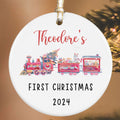 Customized Ceramic Baby Christmas Ornament, Personalized First Christmas Baby Ornament Gift, Holiday Keepsake Ornament, First Christmas Gift, Gift For Baby CX02-63 - Kindlytoys