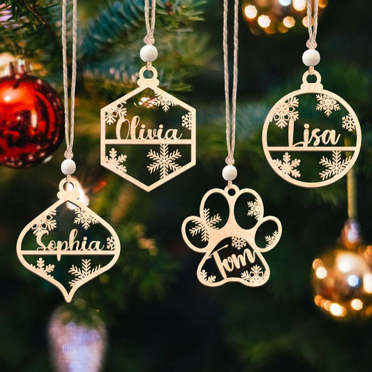 Customized Wooden Name Tags for Place Setting, Christmas Stocking Name Tags KT33 - Kindlytoys