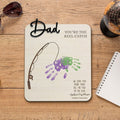 Fishing Wooden Handprint Board, Fathers Day Gift, Handprint Sign For Father's Day, Gift ideas for dad SH01 - Kindlytoys