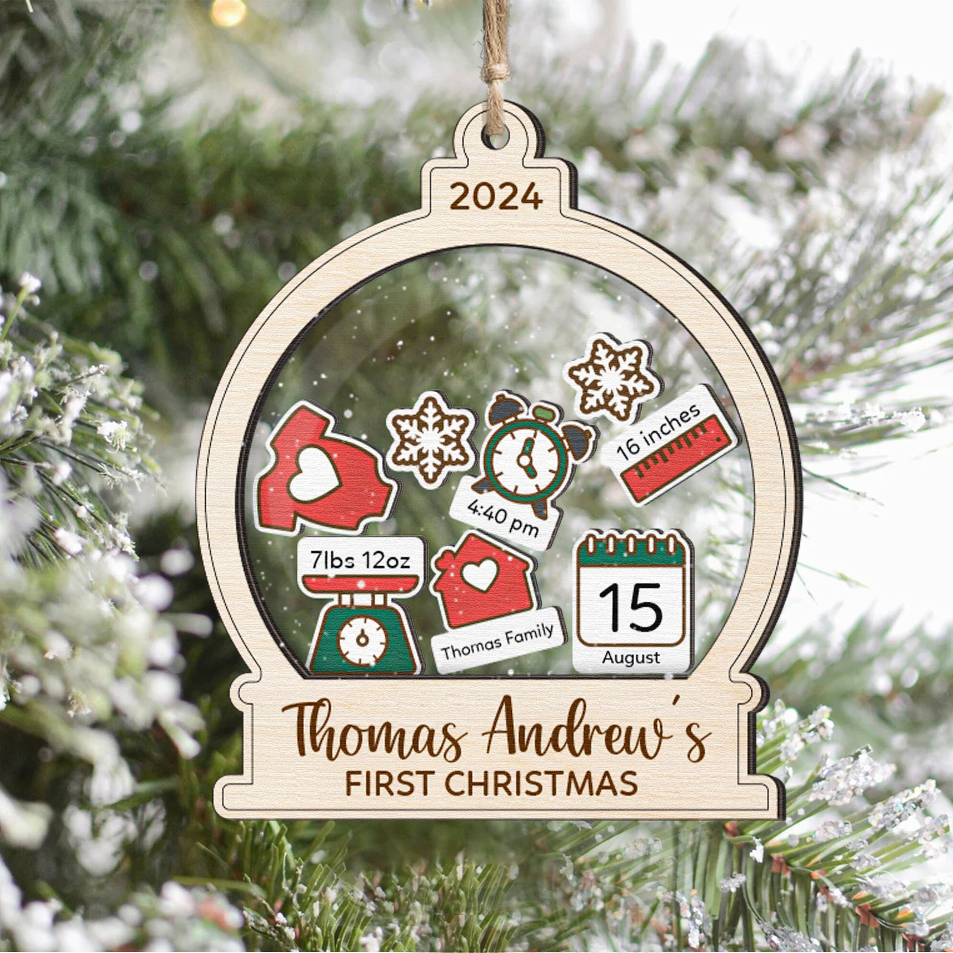 Gingerbread Family Ornament 2024