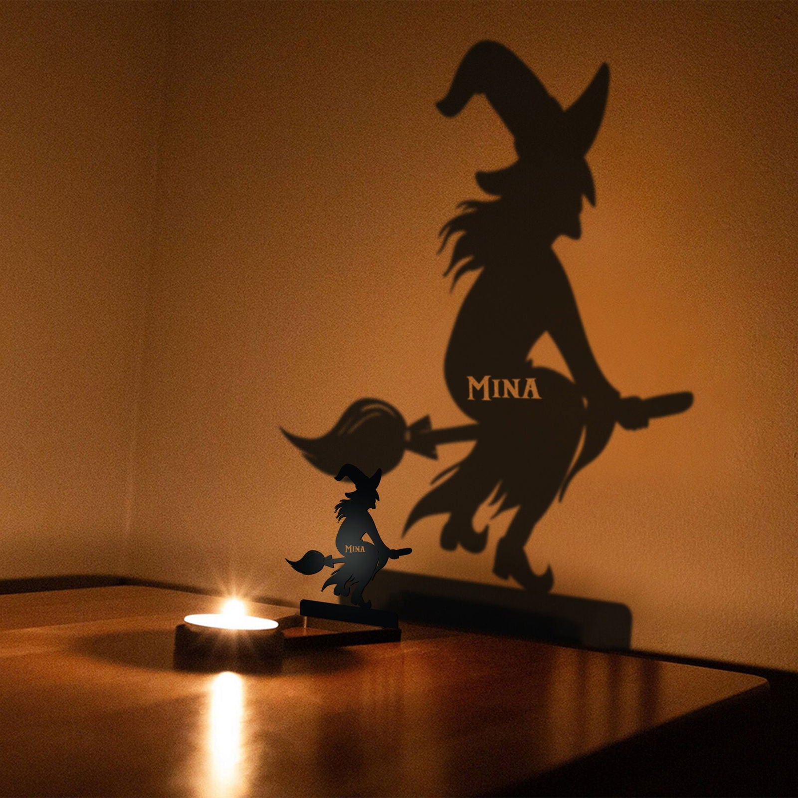 Halloween Candle Holder – Spooky Tealight Shadow Caster for Haunting Decor TV01 - Kindlytoys