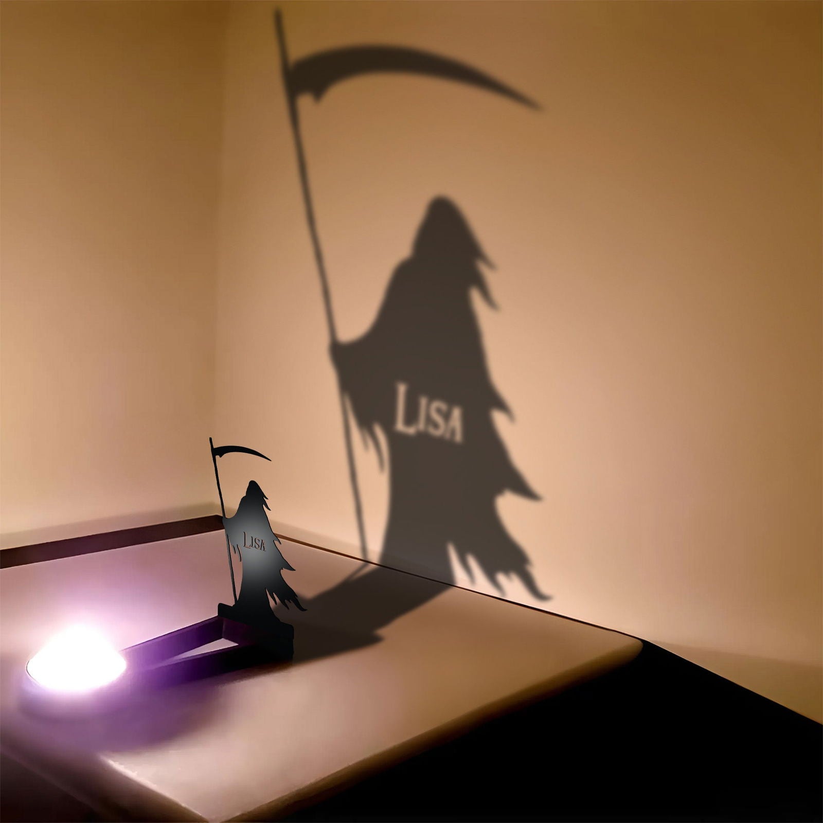 Halloween Candle Holder – Spooky Tealight Shadow Caster for Haunting Decor TV01 - Kindlytoys