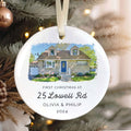Home Tree Decoration New Home Ornament, New Home Bauble, New Home Ornament, Personalized New Home Christmas Ornament, Watercolor Photo Ornament CX06-10 - Kindlytoys