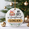 Housewarming Gifts for New House Ornament, Personalized First Christmas in Our New Home Ornament, Custom House Address Christmas Ornament, Personalized New Home Ornament, Couples New Home Ornament CX01-7 - Kindlytoys