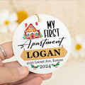 Housewarming Gifts for New House Ornament, Personalized First Christmas in Our New Home Ornament, Custom House Address Christmas Ornament, Personalized New Home Ornament, Couples New Home Ornament CX01-7 - Kindlytoys