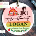 Housewarming Gifts for New House Ornament, Personalized First Christmas in Our New Home Ornament, Custom House Address Christmas Ornament, Personalized New Home Ornament, Couples New Home Ornament CX01-7 - Kindlytoys