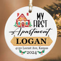 Housewarming Gifts for New House Ornament, Personalized First Christmas in Our New Home Ornament, Custom House Address Christmas Ornament, Personalized New Home Ornament, Couples New Home Ornament CX01-7 - Kindlytoys