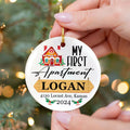 Housewarming Gifts for New House Ornament, Personalized First Christmas in Our New Home Ornament, Custom House Address Christmas Ornament, Personalized New Home Ornament, Couples New Home Ornament CX01-7 - Kindlytoys