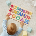 Montessori Toys For Babies, Developmental Toys for 1 Year Old, Personalized Wooden Toy NP51 - Kindlytoys