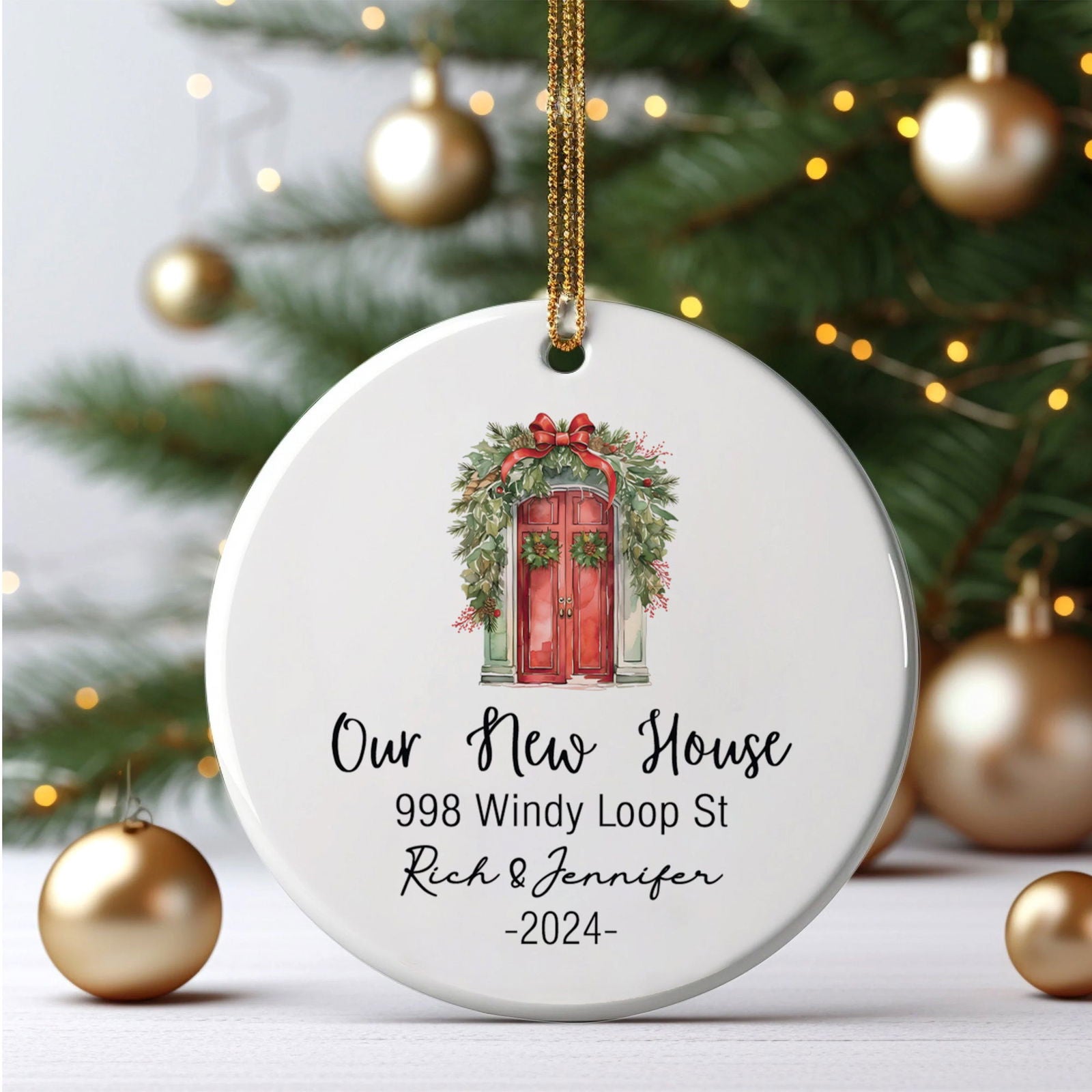New Home Ornament 2024, House Warming Ornament Gifts, New House New Beginning 2024, New Home Gifts for Home, New Home Owners Gift Idea CX03-6 - Kindlytoys