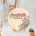 Personalized 3D Name Sign for Hospital, Custom Wooden Baby Name Announcement Sign And Footprint Sign for Photo Prop Baby Shower Nursery Gift BX11 - Kindlytoys