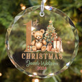 Personalized Baby Ornament, Personalized Woodland Creatures, Baby Bear Ornament, Holiday Keepsake Ornament, New Baby Gift GX02-19 - Kindlytoys