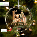 Personalized Baby Ornament, Personalized Woodland Creatures, Baby Bear Ornament, Holiday Keepsake Ornament, New Baby Gift GX02-19 - Kindlytoys