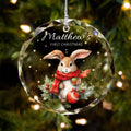 Personalized Baby's First Christmas Glass Ornament, Personalized Woodland Creatures GX02-23 - Kindlytoys