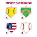 Personalized Baseball and Softball Wood Ornament 2 Layered Sports Ornament, Baseball Jersey Gift, CF433 - Kindlytoys
