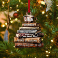 Personalized Book Lover Ornament, Book Club Christmas Ornament, Bookish Ornament CF101 - Kindlytoys