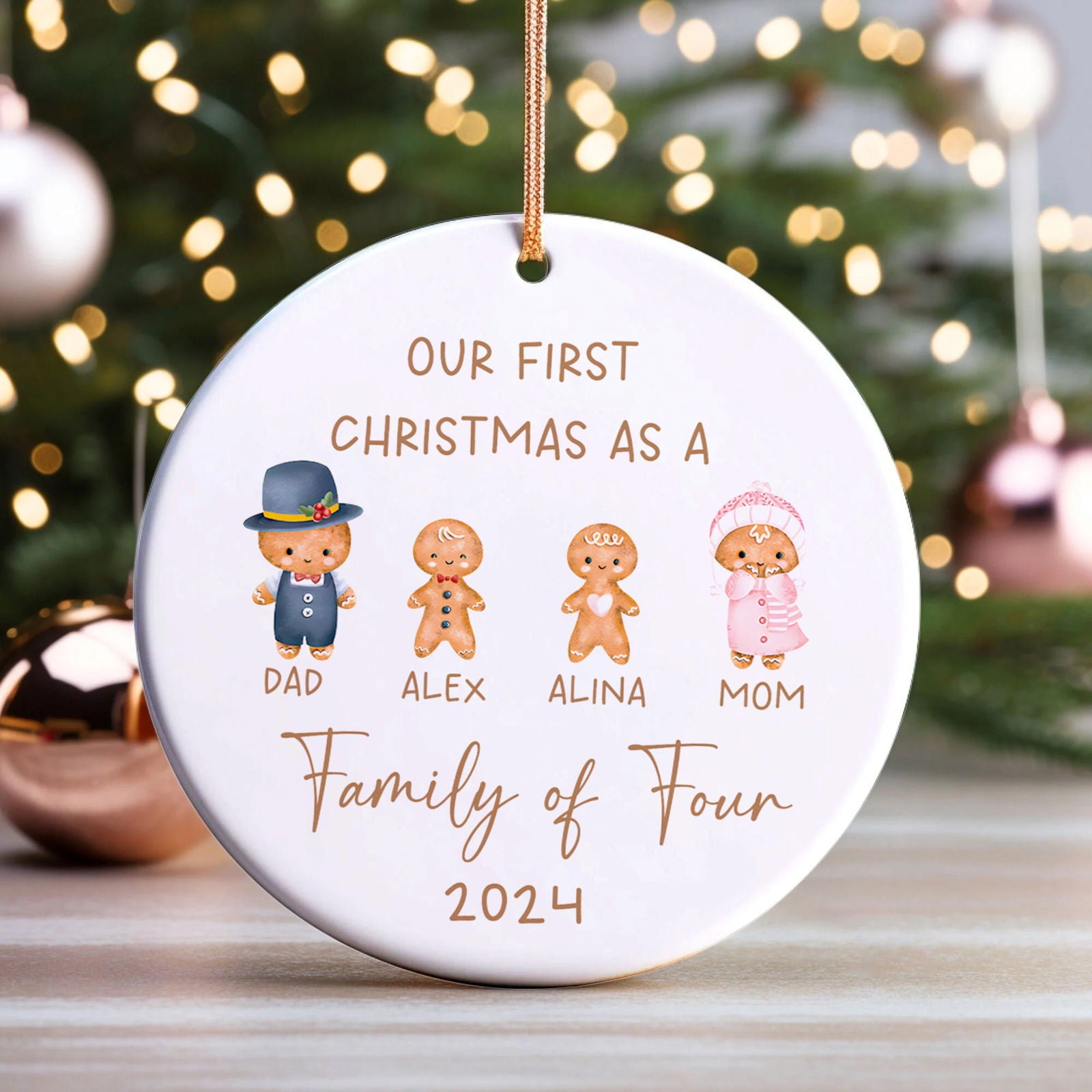 Personalized Ceramic Family Ornament, Family Keepsake CX02-23 - Kindlytoys