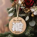 Personalized Ceramic Family Ornament, Puzzle Ornament, Pieces of our Family CX02-31 - Kindlytoys