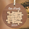 Personalized Ceramic Family Ornament, Puzzle Ornament, Pieces of our Family CX02-32 - Kindlytoys