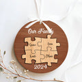 Personalized Ceramic Family Ornament, Puzzle Ornament, Pieces of our Family CX02-32 - Kindlytoys