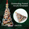 Personalized Christmas Book Tree Ornament, Book Lover Christmas Ornament CF86 - Kindlytoys