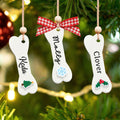 Personalized Christmas Dog Bone 2024 ornament, Personalized Pet ornaments CF28 - Kindlytoys