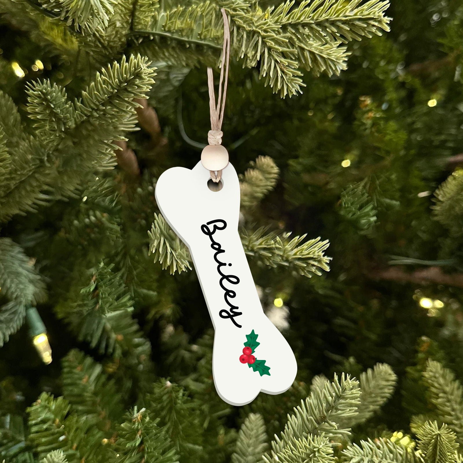 Personalized Christmas Dog Bone 2024 ornament, Personalized Pet ornaments CF28 - Kindlytoys