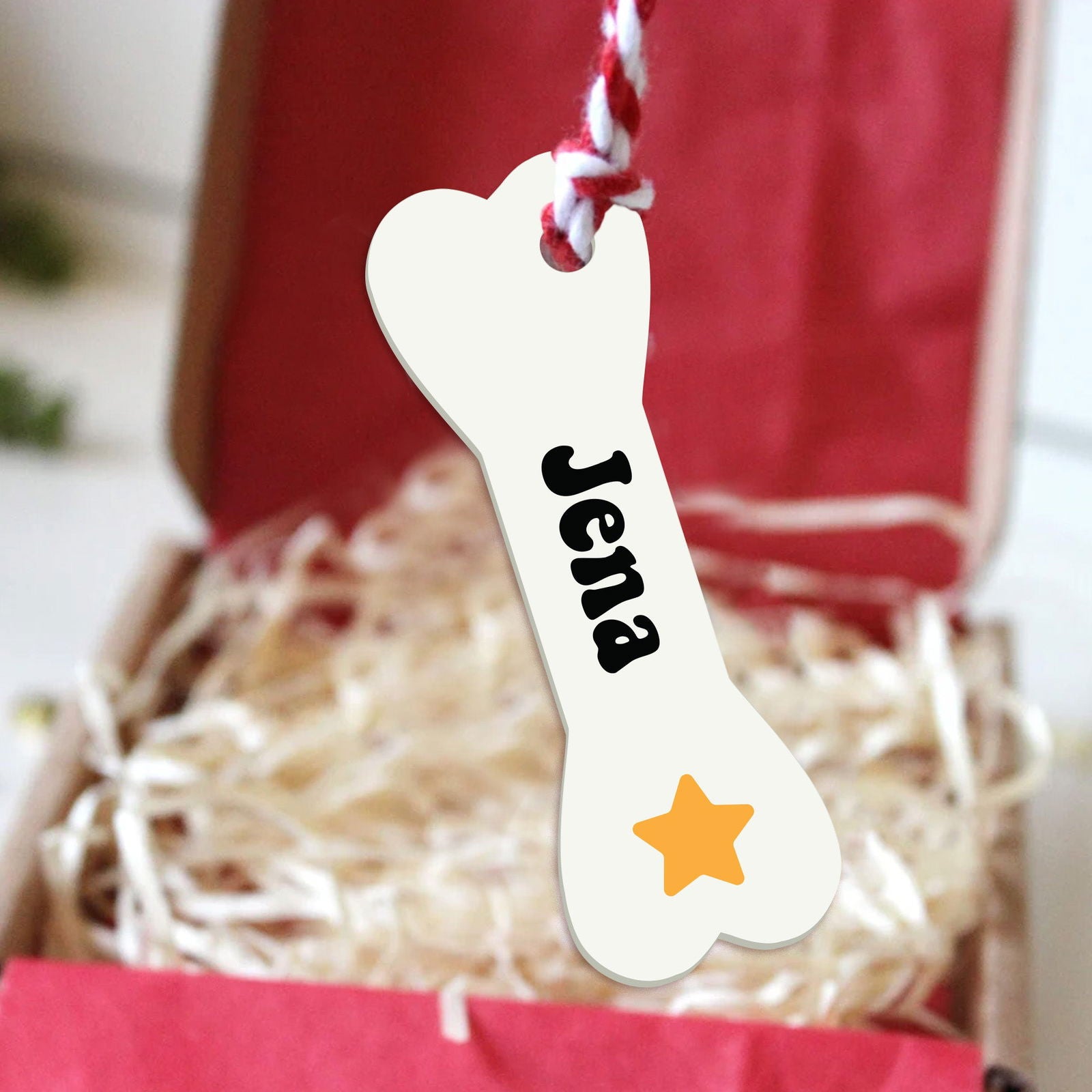 Personalized Christmas Dog Bone 2024 ornament, Personalized Pet ornaments CF28 - Kindlytoys
