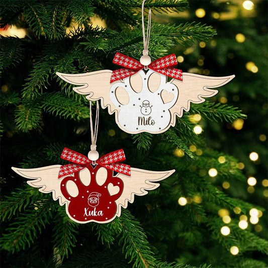 Personalized Dog 2024 Ornament, Custom Dog Paw Pet Christmas Ornament CF78 - Kindlytoys