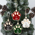 Personalized Dog 2024 Ornament, Custom Dog Paw Pet Christmas Ornament CF78 - Kindlytoys