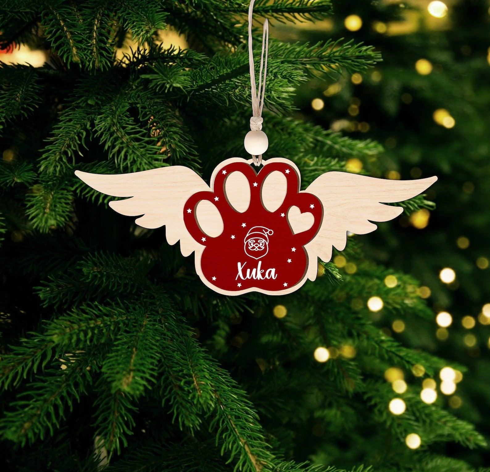 Personalized Dog 2024 Ornament, Custom Dog Paw Pet Christmas Ornament CF78 - Kindlytoys