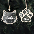 Personalized Dog Ornament, Dog Paw Ornament, Custom Pet Christmas Ornament CF42 - Kindlytoys