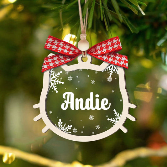 Personalized Dog Ornament, Dog Paw Ornament, Custom Pet Christmas Ornament CF42 - Kindlytoys